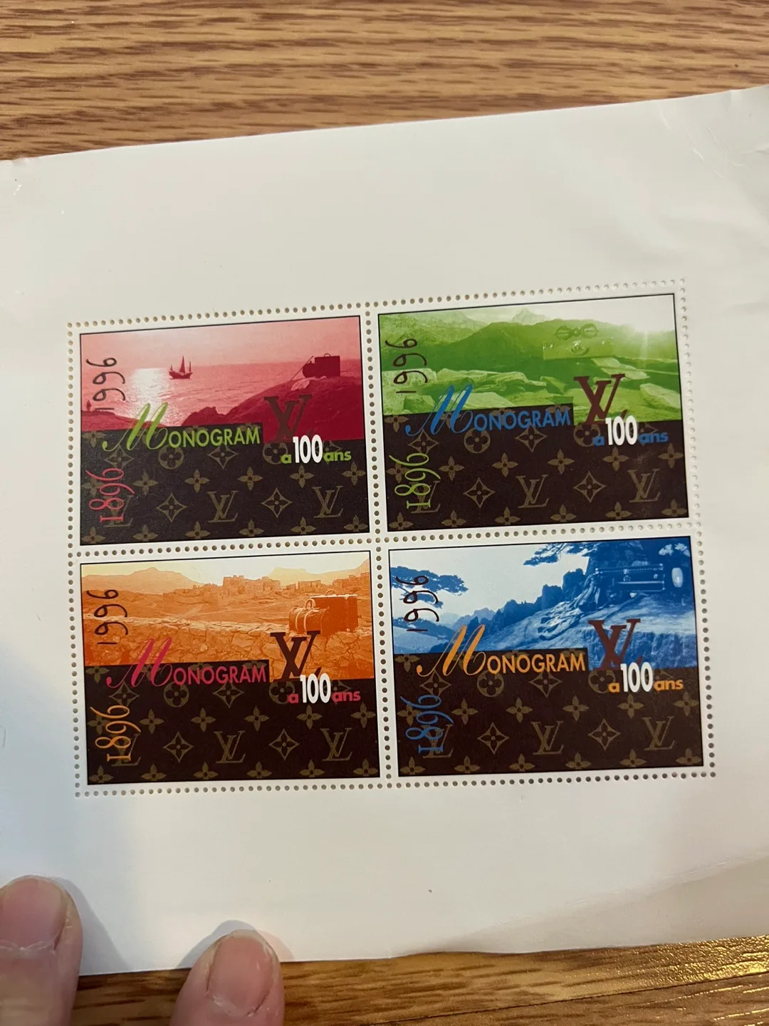 Authentic Louis Vuitton Centenaire de la toile 1896 Stamps image indicator(4)