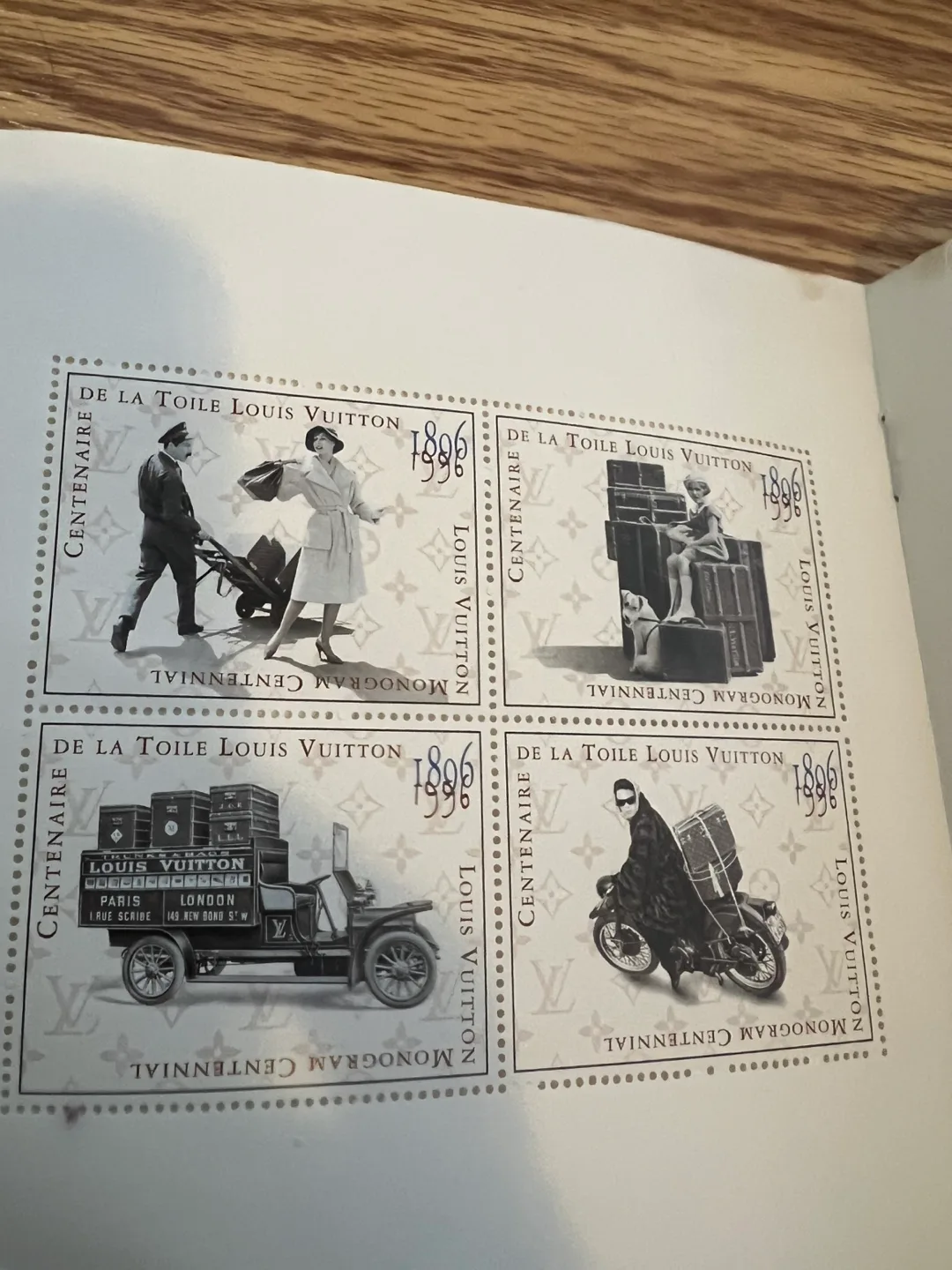 Authentic Louis Vuitton Centenaire de la toile 1896 Stamps image indicator(5)