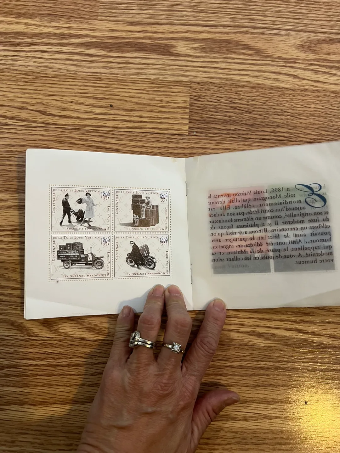 Authentic Louis Vuitton Centenaire de la toile 1896 Stamps image indicator(2)