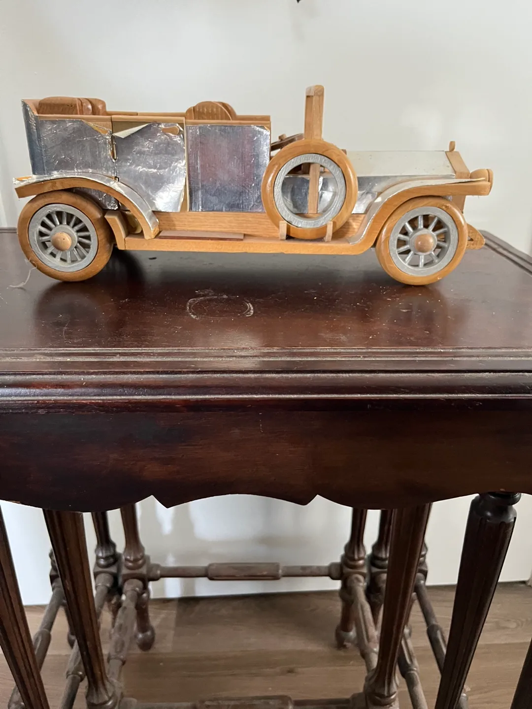 Vintage Wooden Model Car image indicator(2)