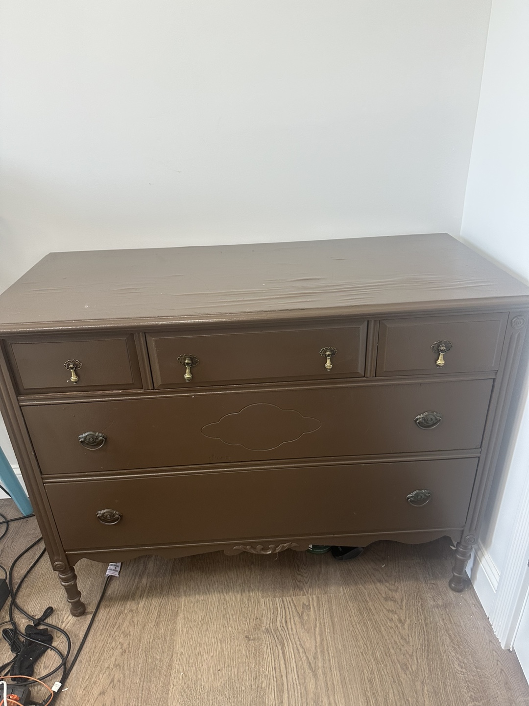 Brown Wooden Dresser