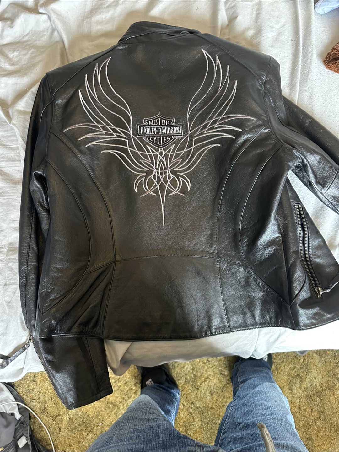 Harley-Davidson never worn Black Leather Motorcycle Jacket - photo 3