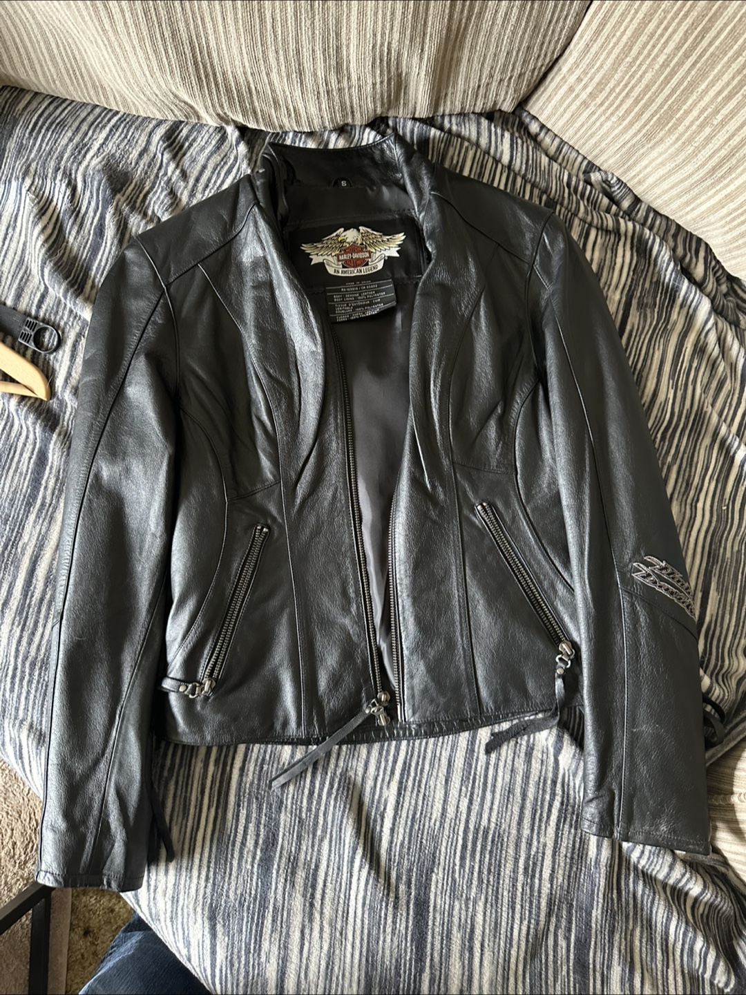 Harley-Davidson never worn Black Leather Motorcycle Jacket