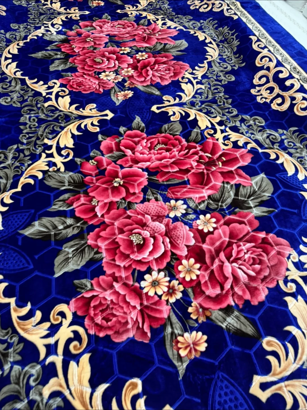 Brand new Blue Floral digital print carpet size 8 x 13 feet 🥕 image indicator(8)
