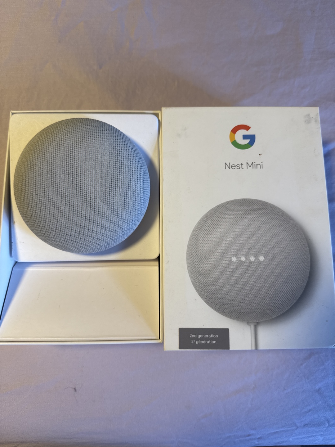 Google Nest Mini 2nd Generation - Like New! - photo 2