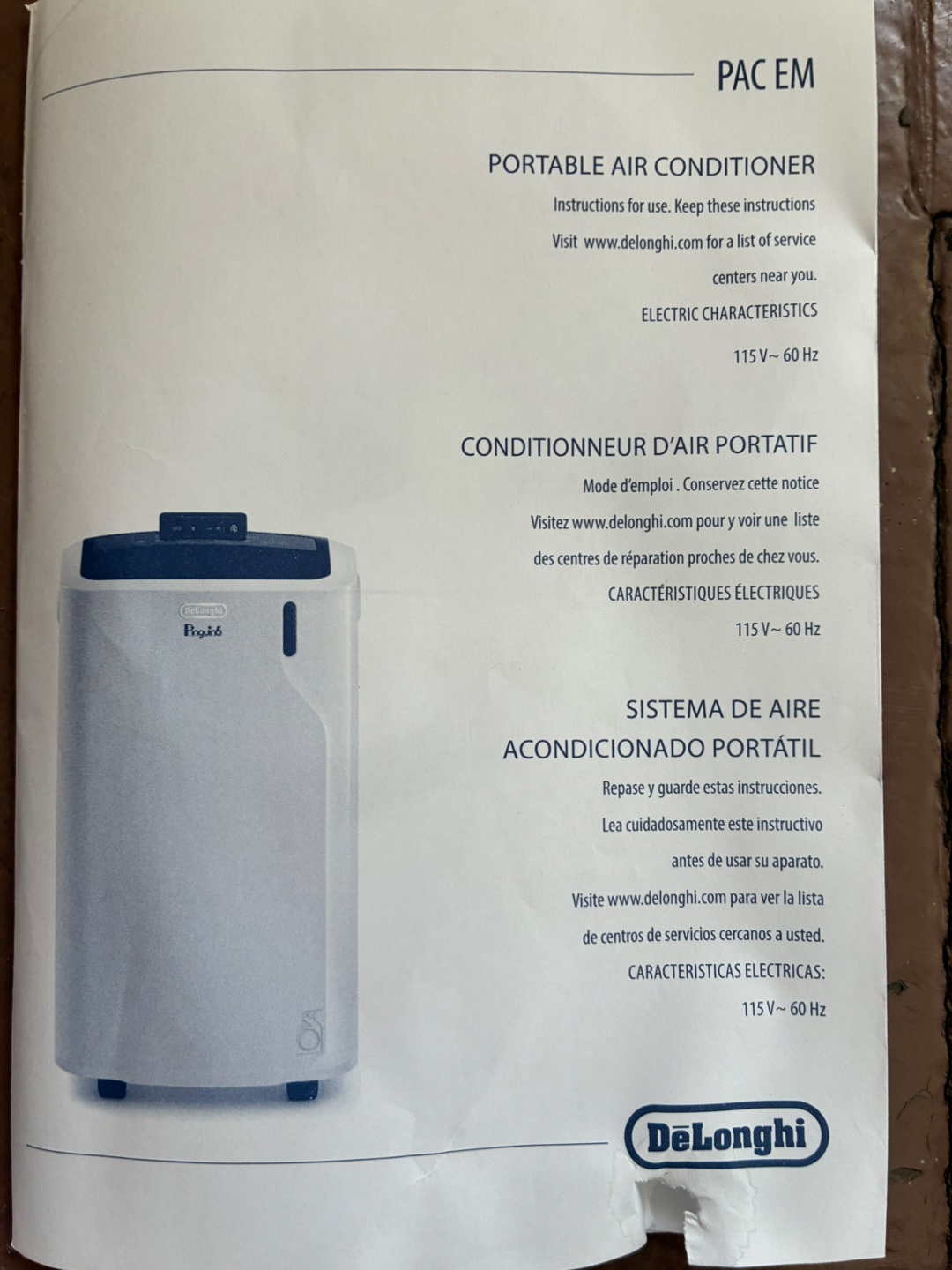 DeLonghi Pinguino Portable Air Conditioner - photo 2