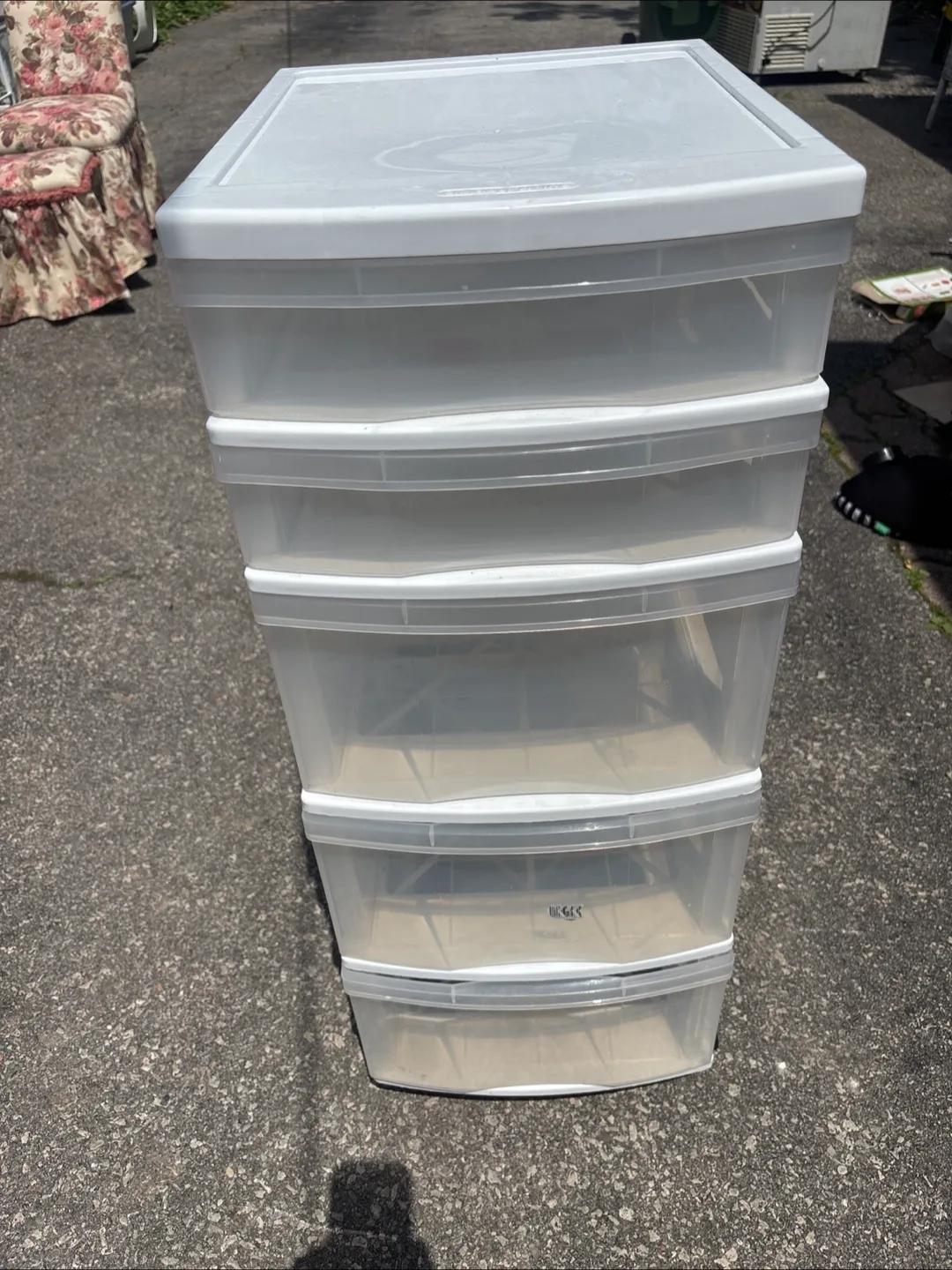 Sterilite 4-Drawer Wide Tower - Clear thumbnail