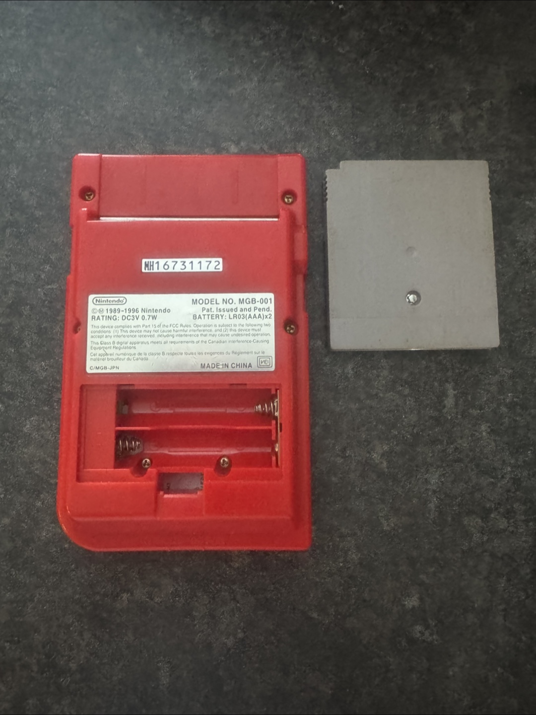 Red Nintendo Game Boy Pocket with Game - photo 2