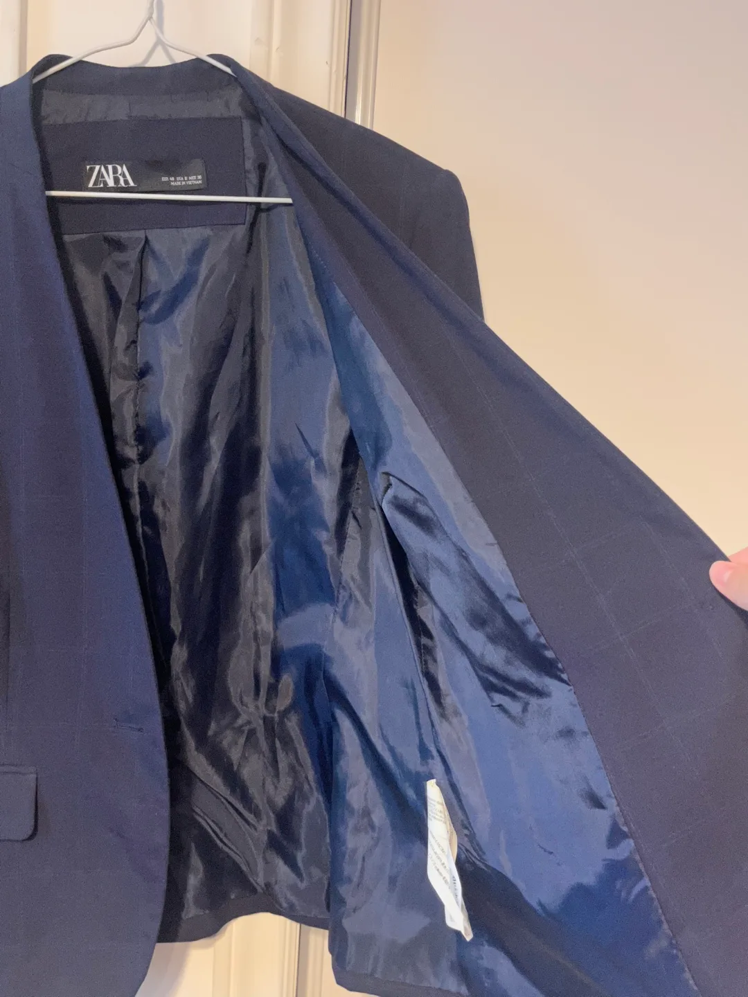 Zara Navy Blue Blazer - Size 40 (USA 8) image indicator(8)