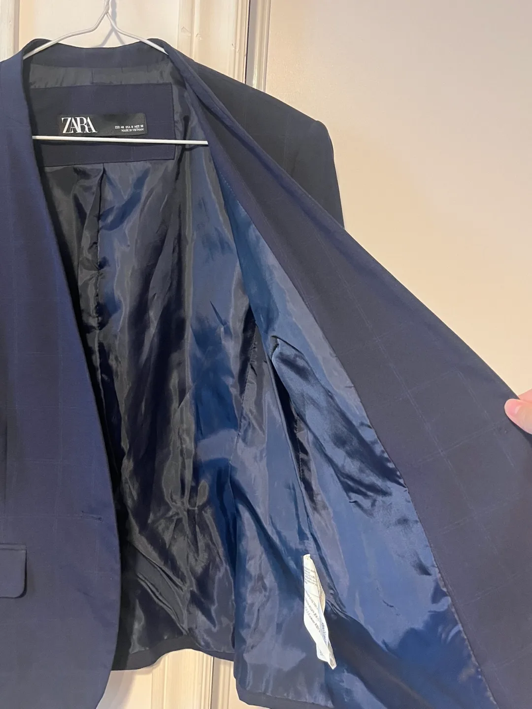 Zara Navy Blue Blazer - Size 40 (USA 8) image indicator(7)