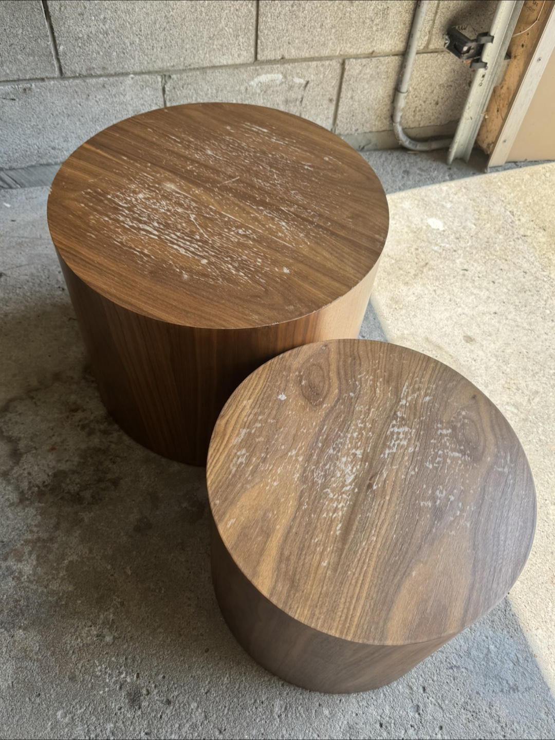 Round Stackable Side Tables - QTY 2 - photo 3