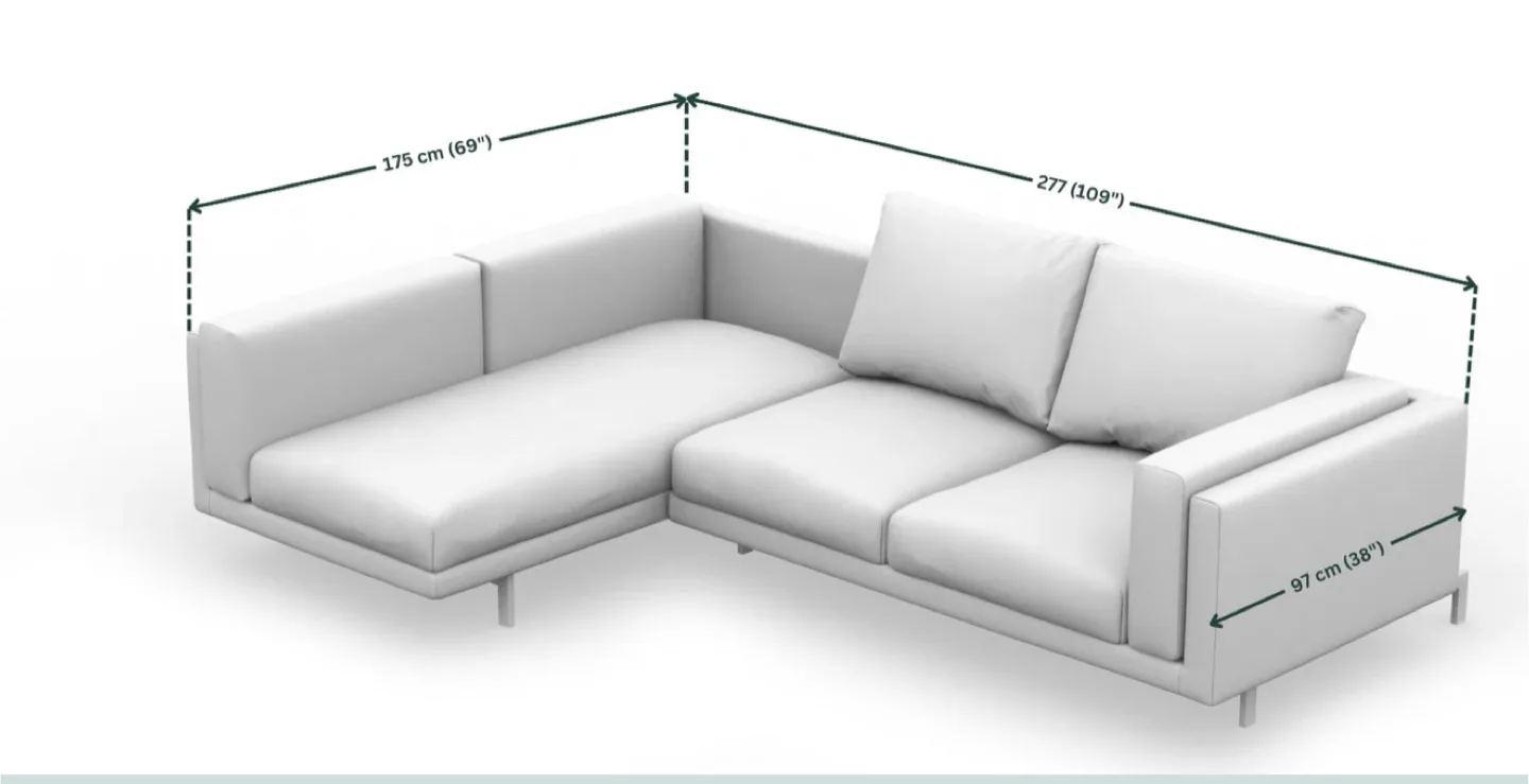 [NEW] [Cover only] IKEA Nockeby Sectional Sofa cover - Ivory image indicator(4)