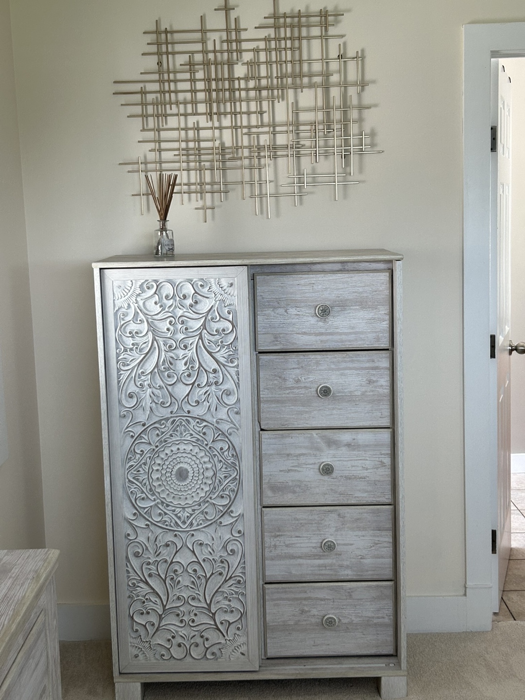 Carved Wood Cabinet