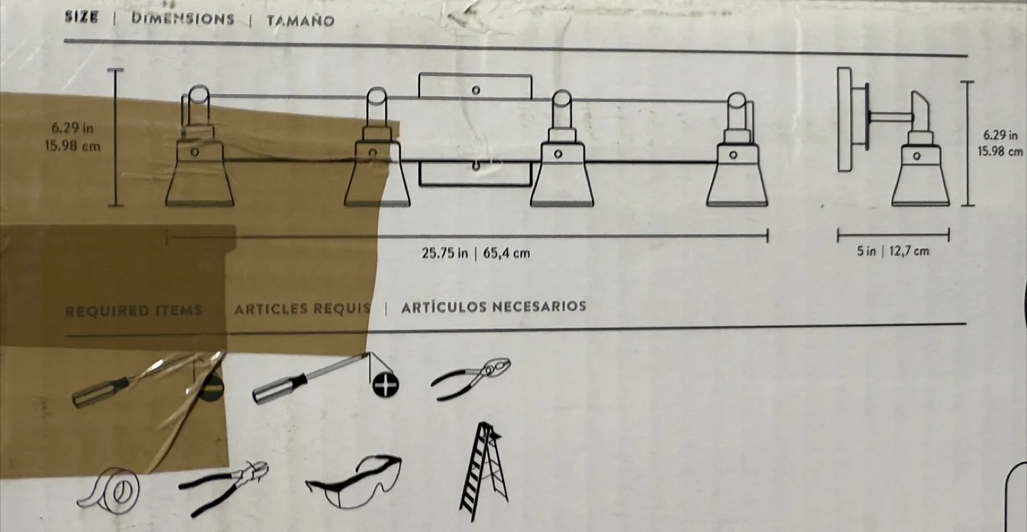 Portfolio Vargas 4-Light Vanity Bar Modern- Brushed Nickel image indicator(5)