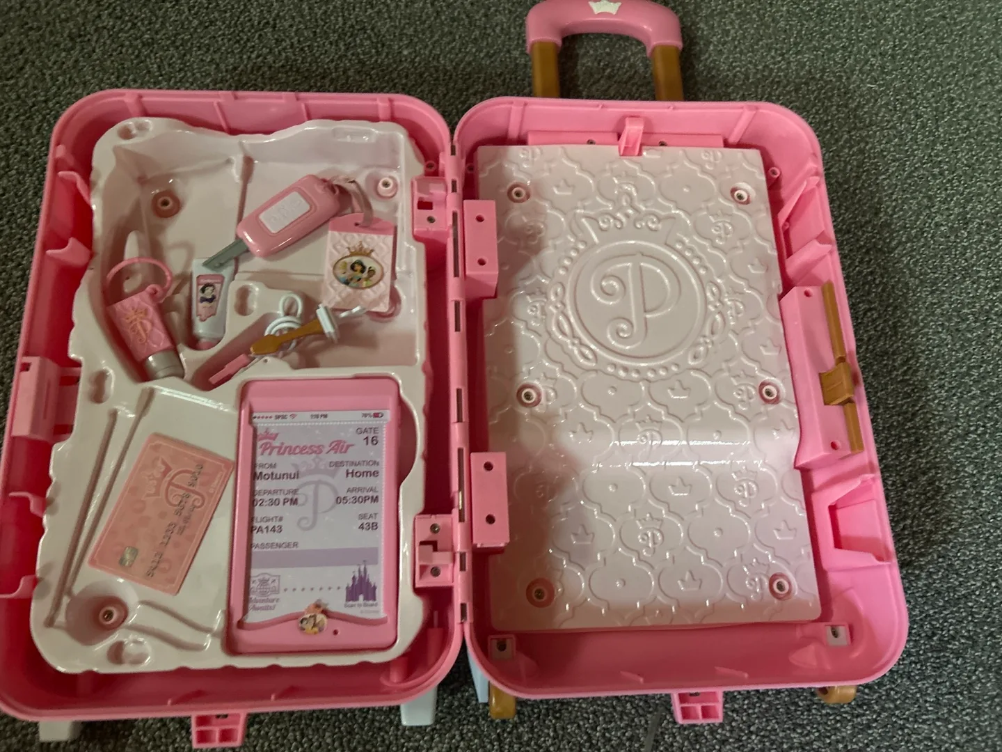 Disney Princess Rolling Luggage Suitcase image indicator(2)