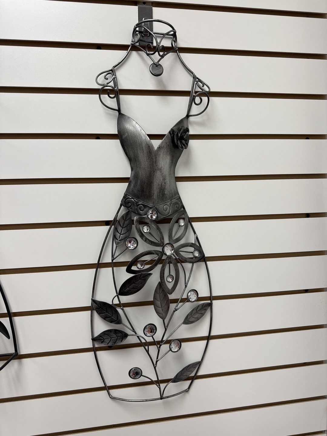 Set of 3 Decorative Metal Dress Form Wall Art