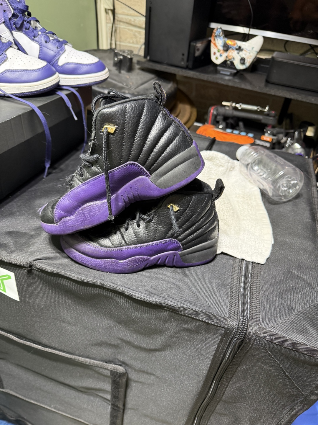 Air Jordan 12 Retro Purple Toddler Size 13c - photo 3