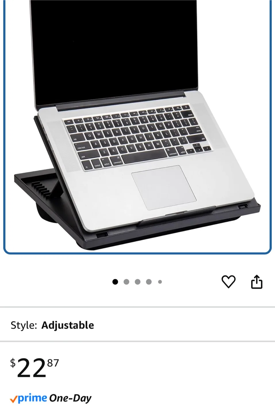 Mind Reader Adjustable Laptop Desk image indicator(2)