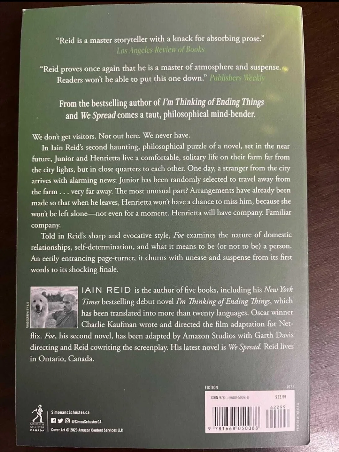 Foe by Iain Reid (paperback) – brand new! image indicator(3)