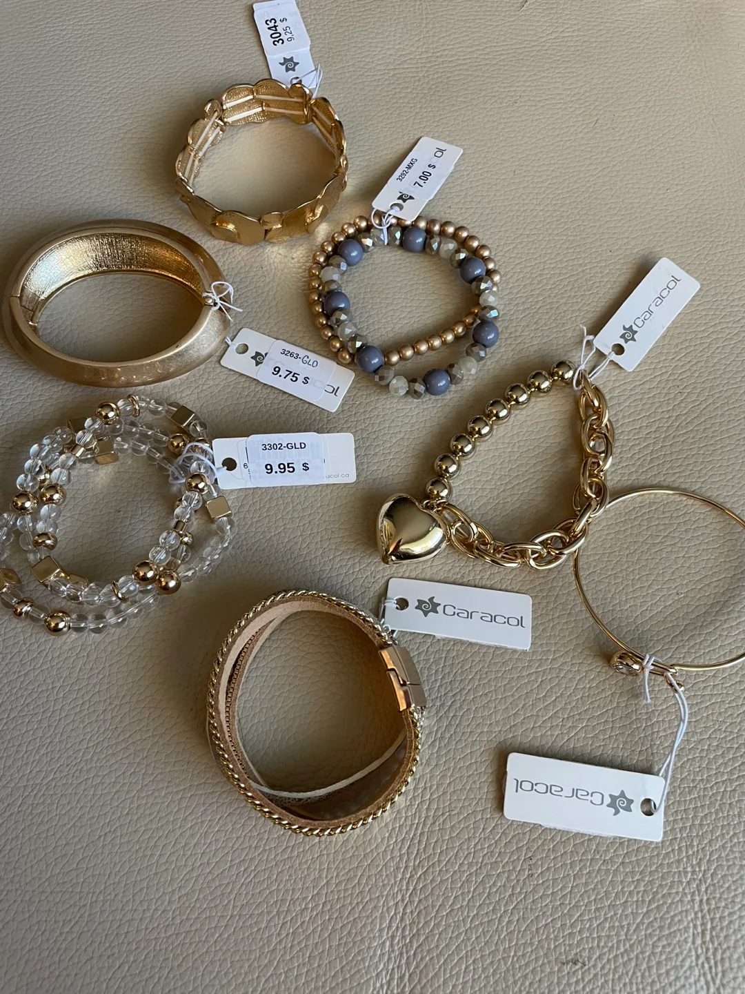 Caracol Gold Tone Bracelets - Bundle NEW thumbnail