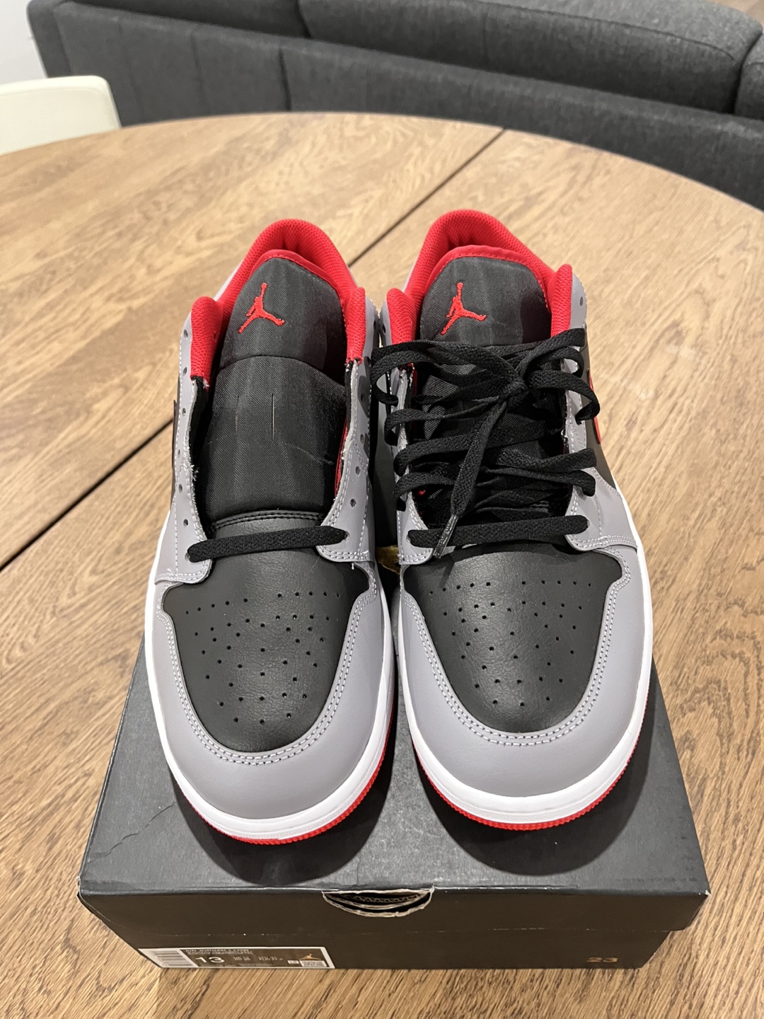 Jordan 1 Low Light Smoke Grey Size 13 - photo 2