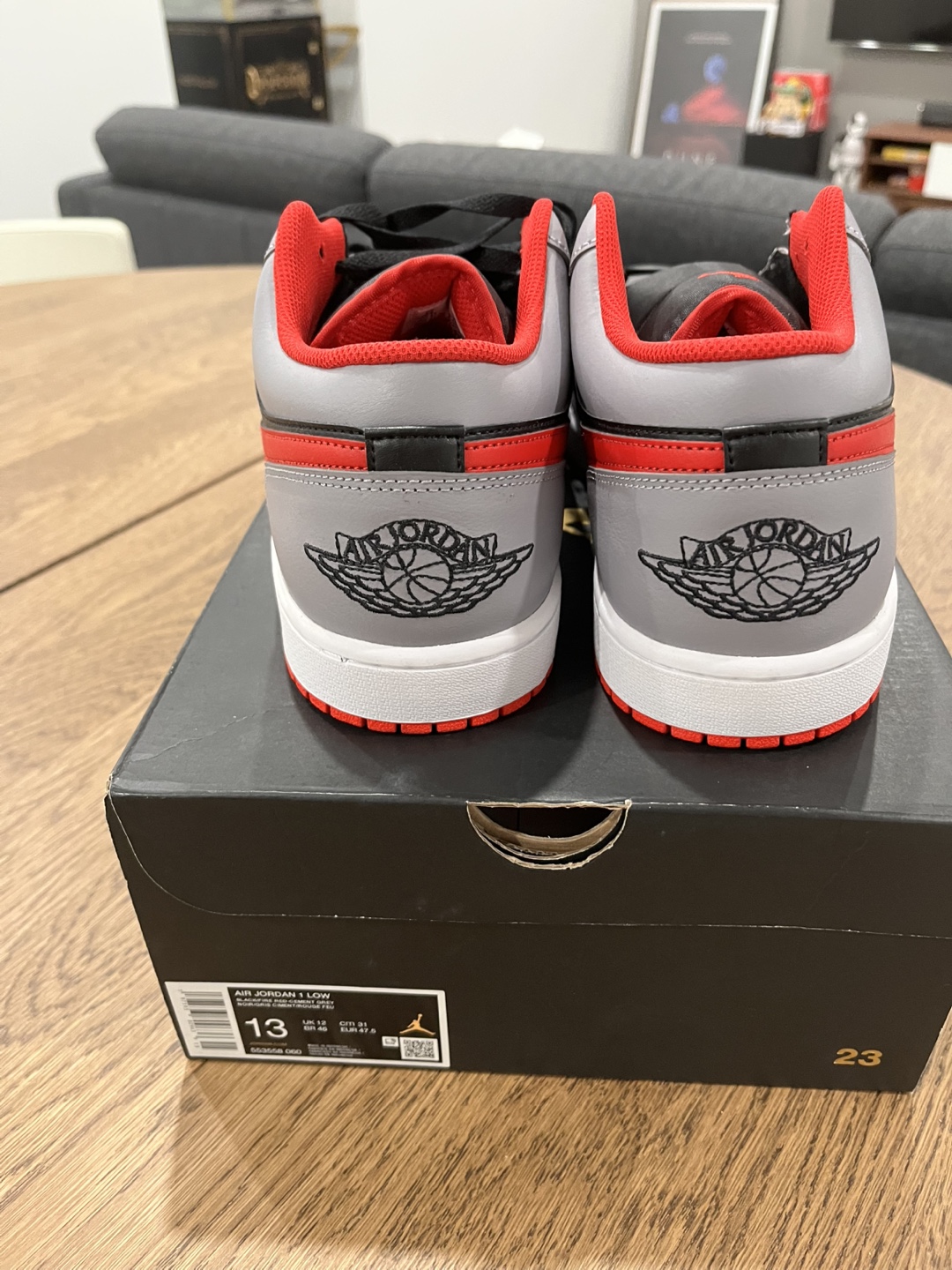 Jordan 1 Low Light Smoke Grey Size 13 - photo 5
