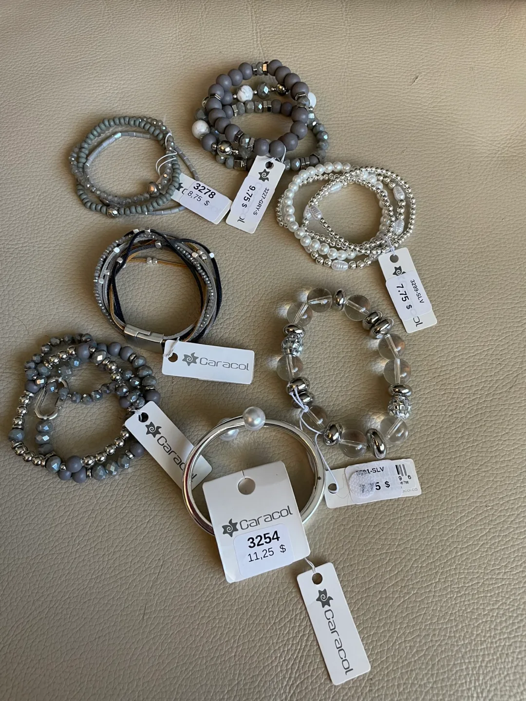 Caracol Bracelet Bundle  - Grey & Silver NEW thumbnail