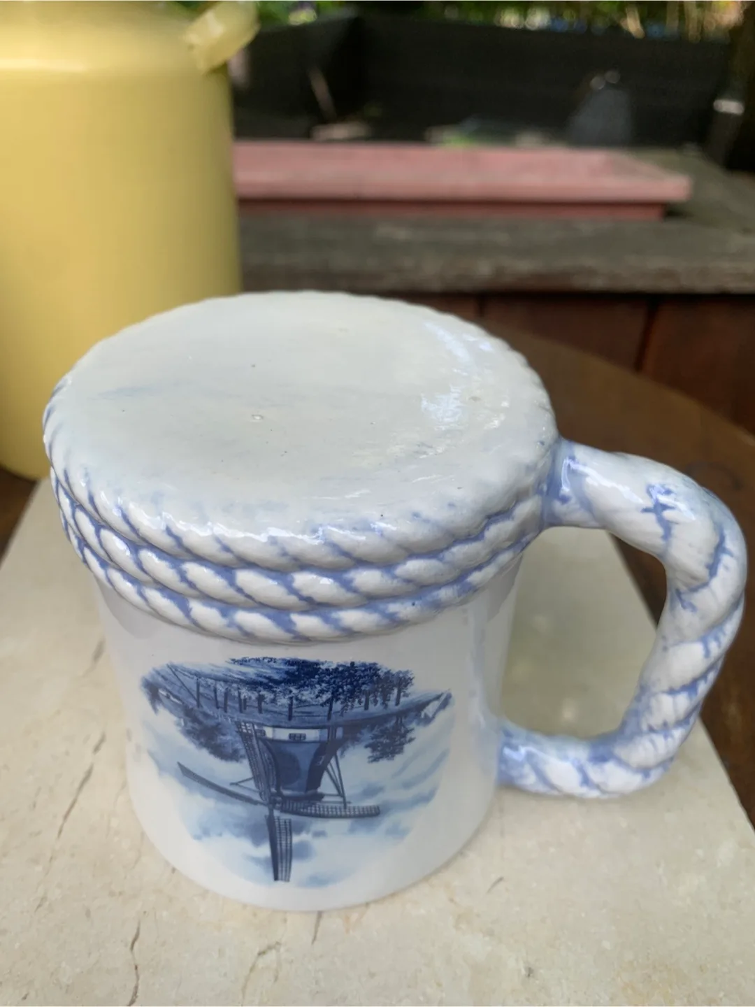Vintage Delft Blue Windmill Mug image indicator(5)