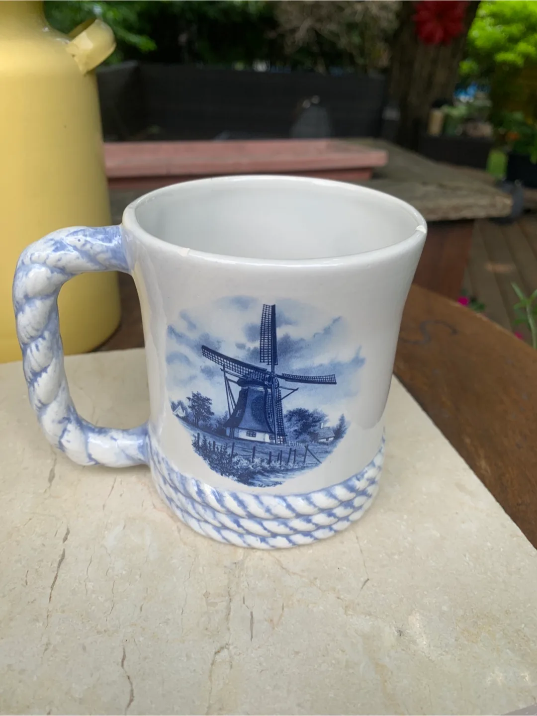 Vintage Delft Blue Windmill Mug image indicator(2)