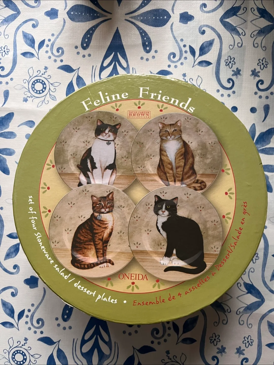 Oneida Feline Friends Dessert/Salad Plates (Set of 4) thumbnail