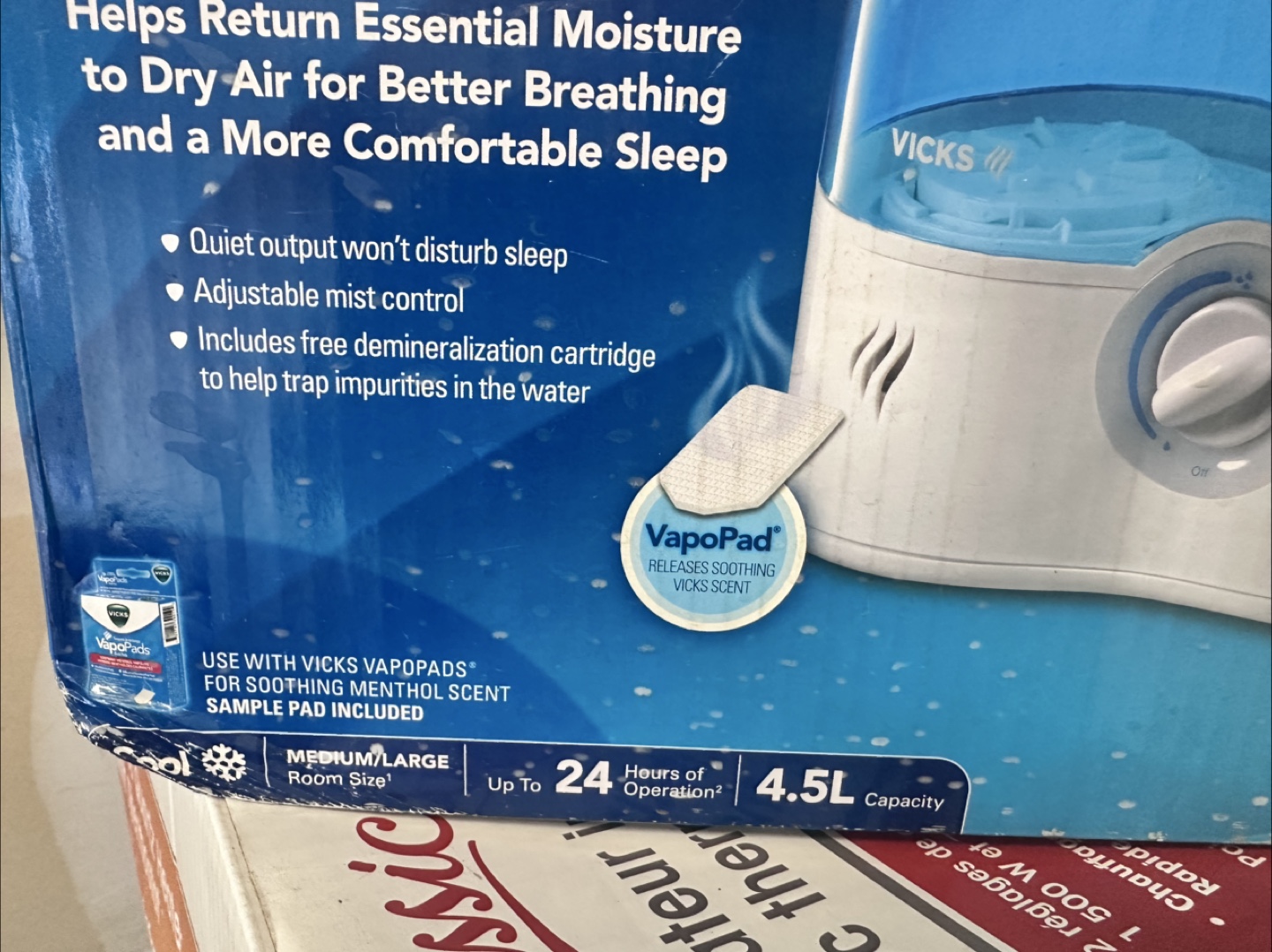 Vicks UltraQuiet Cool Mist Humidifier - photo 4