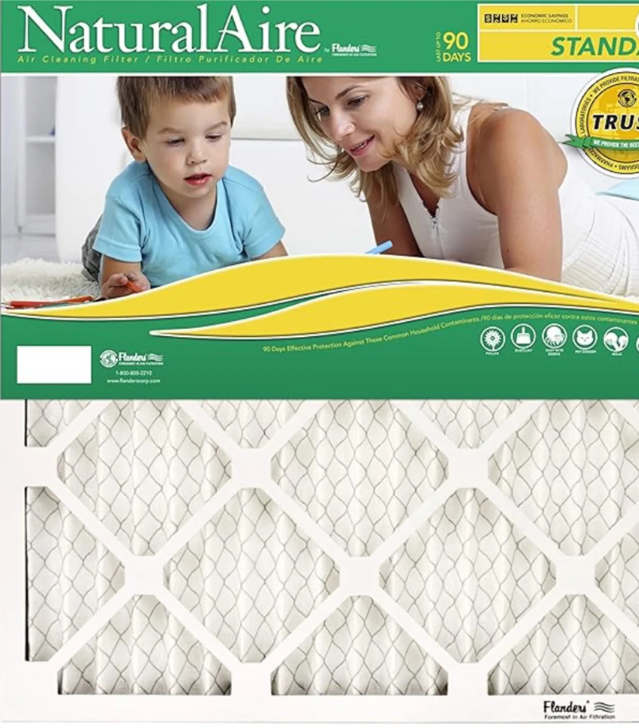 [New] NaturalAire Air HVAC Filter by Flanders-20x36x1 (10 pack) thumbnail