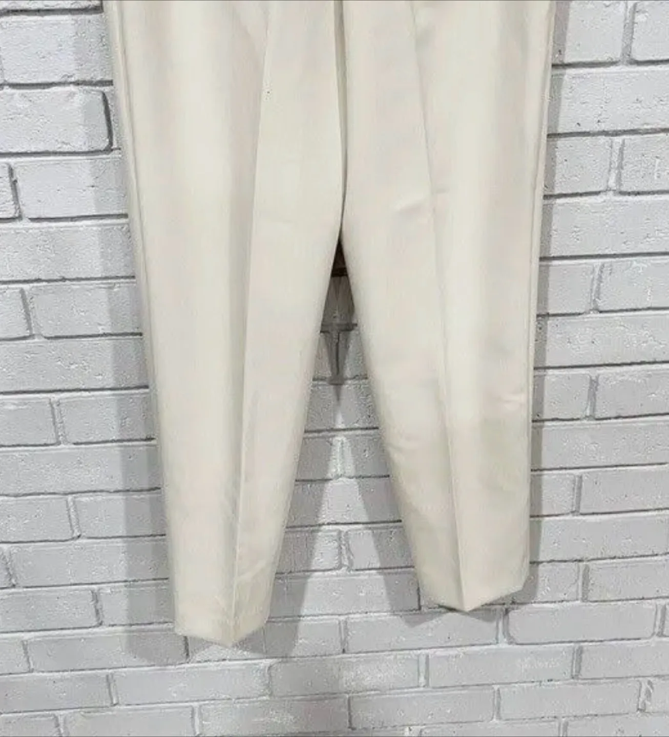 Beige Belted Dress Pants Zara Sz S image indicator(6)