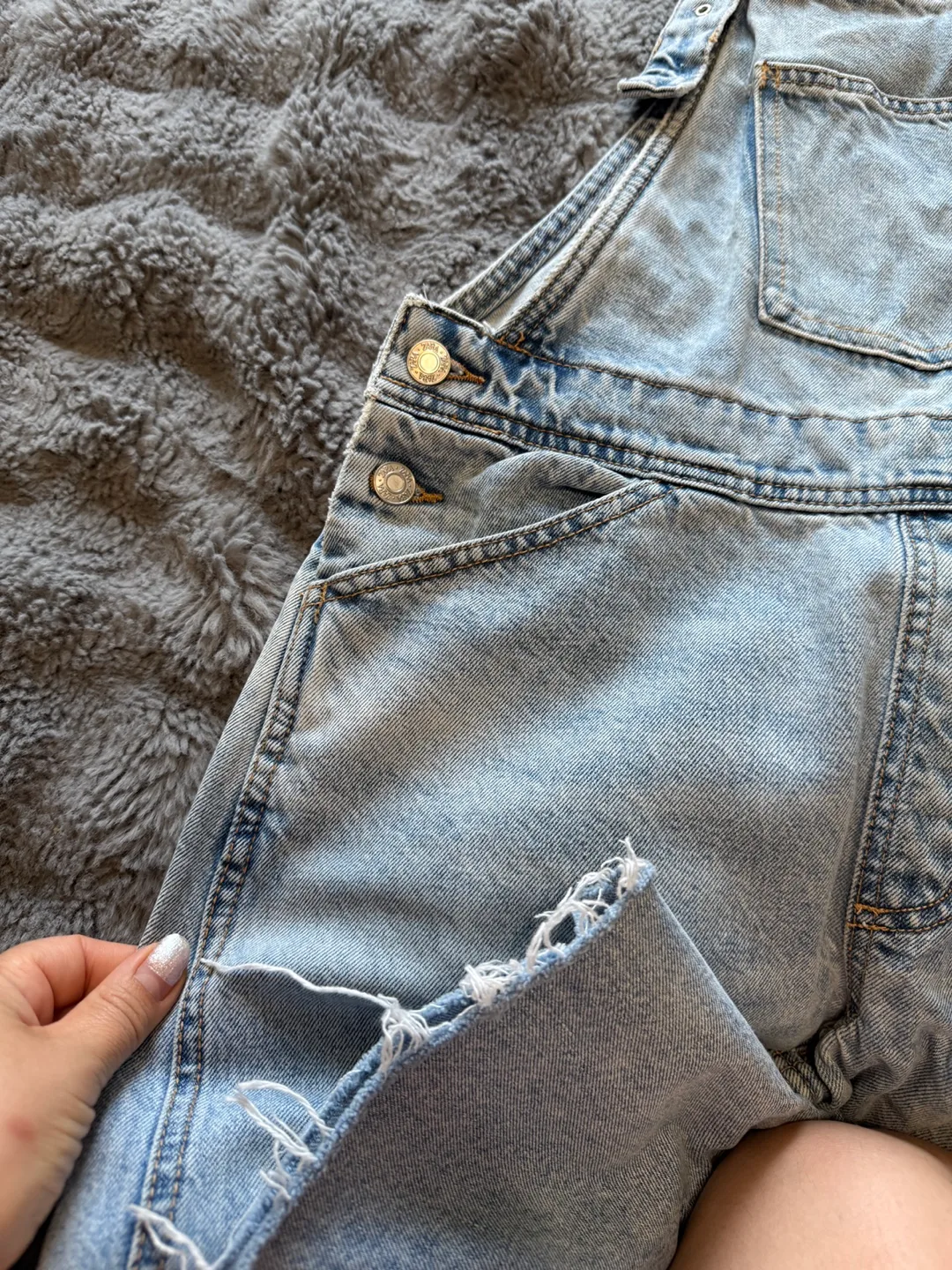 Zara Denim Overalls - Size S image indicator(5)