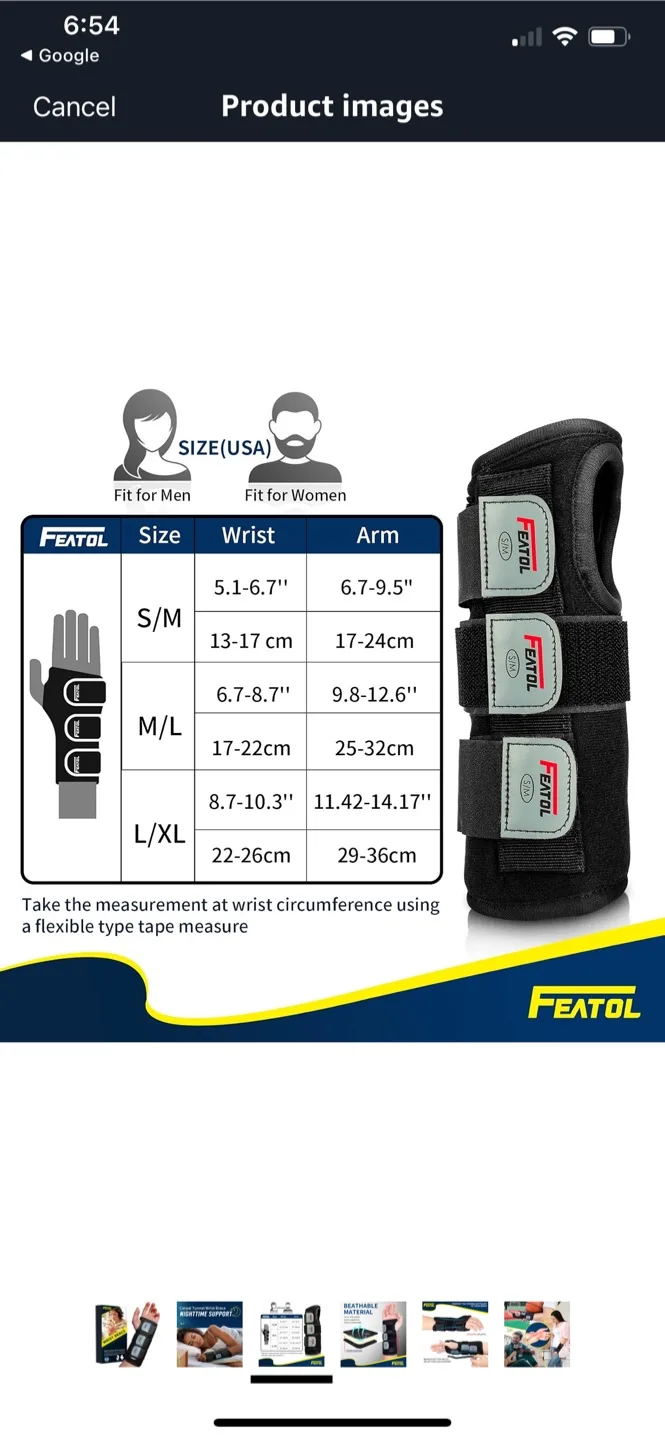 Featol Wrist Brace - Medium/Large image indicator(6)