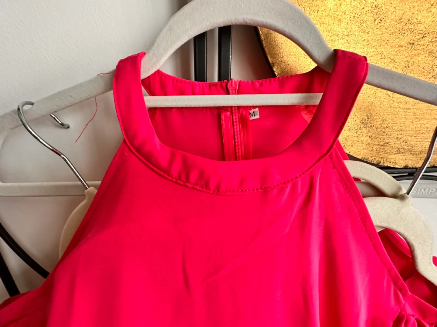 Hot Pink Ruffle Dress - Size Medium image indicator(3)