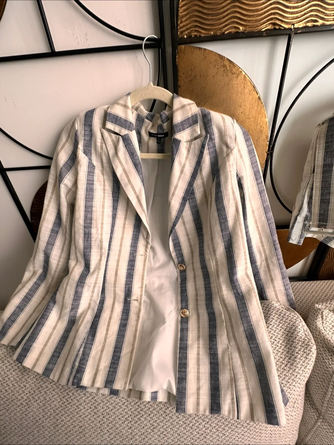 Fashion Nova Striped Blazer and shorts Set Size S image indicator(5)