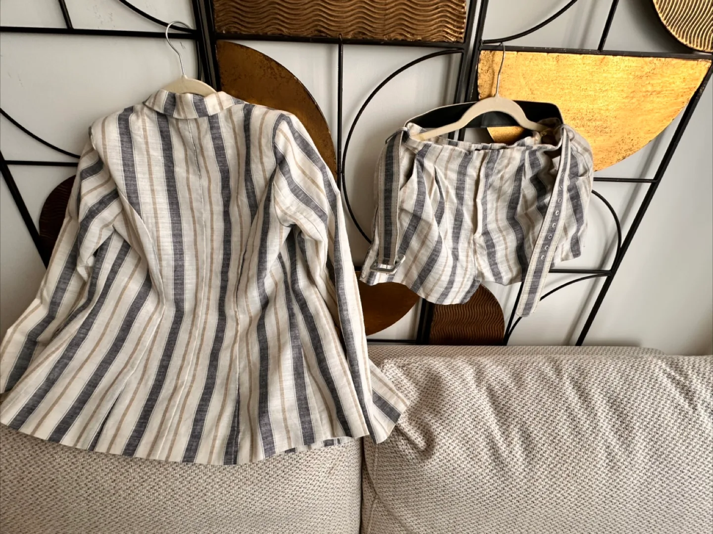 Fashion Nova Striped Blazer and shorts Set Size S image indicator(8)