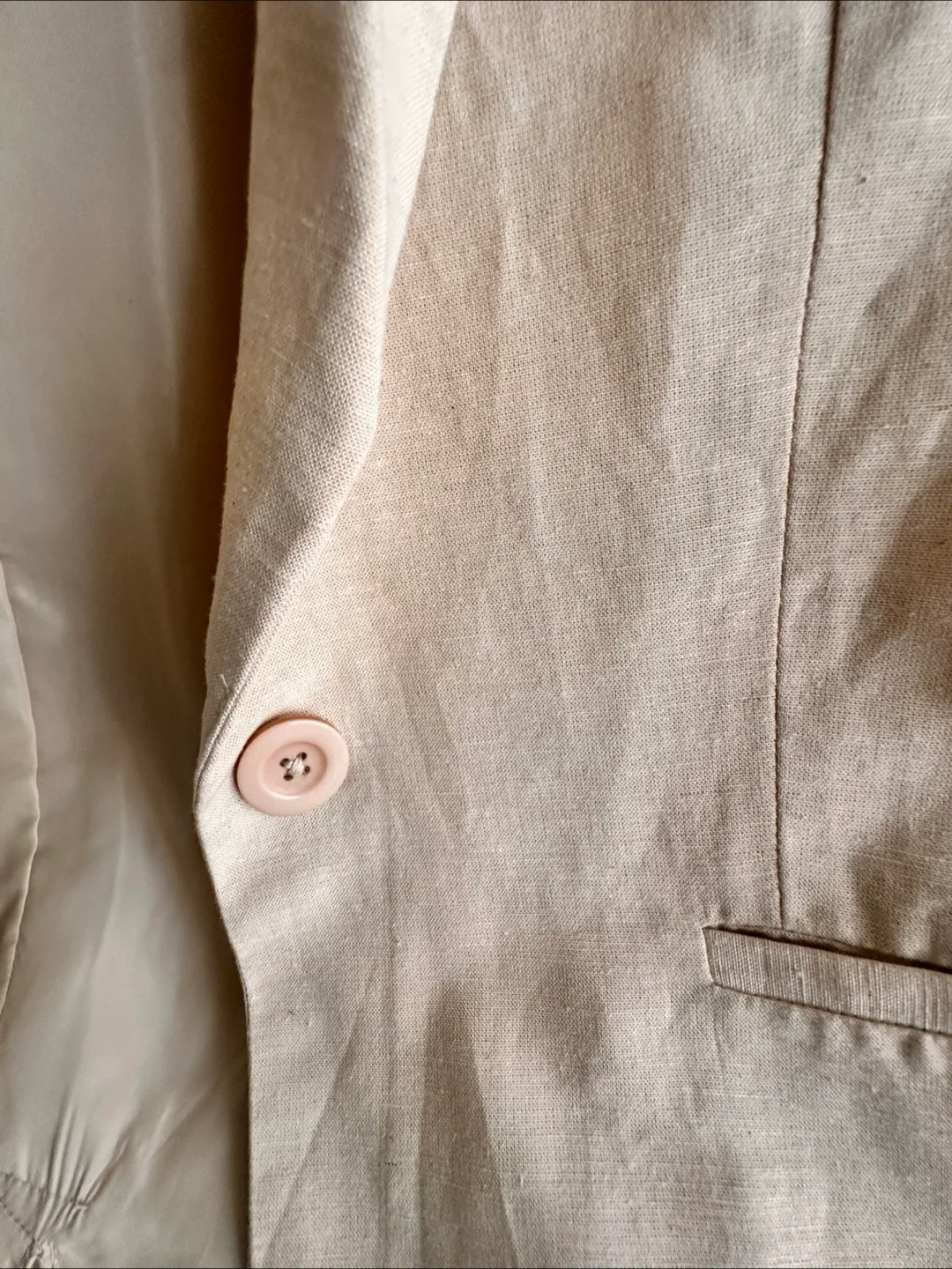 Beyond Words Linen Blend Blazer & Shorts Set - Size L image indicator(4)