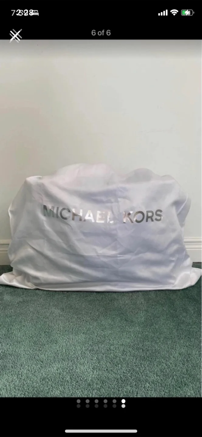 Michael Kors Black Leather Satchel image indicator(6)