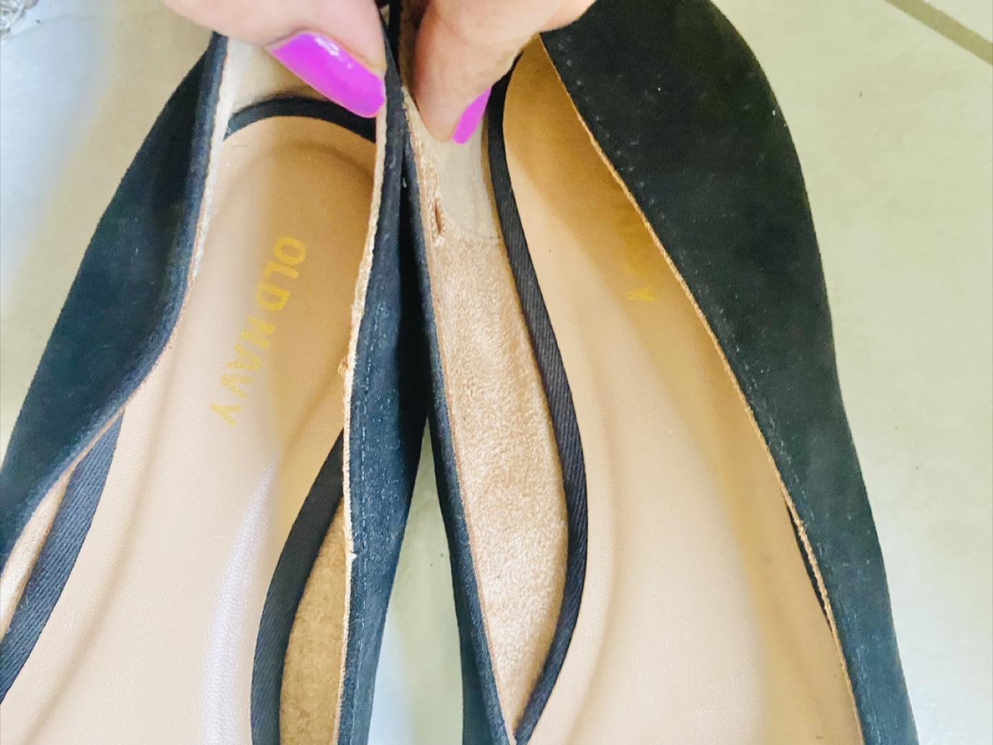 Old Navy Black Ballet Flats, Size 7 - photo 2