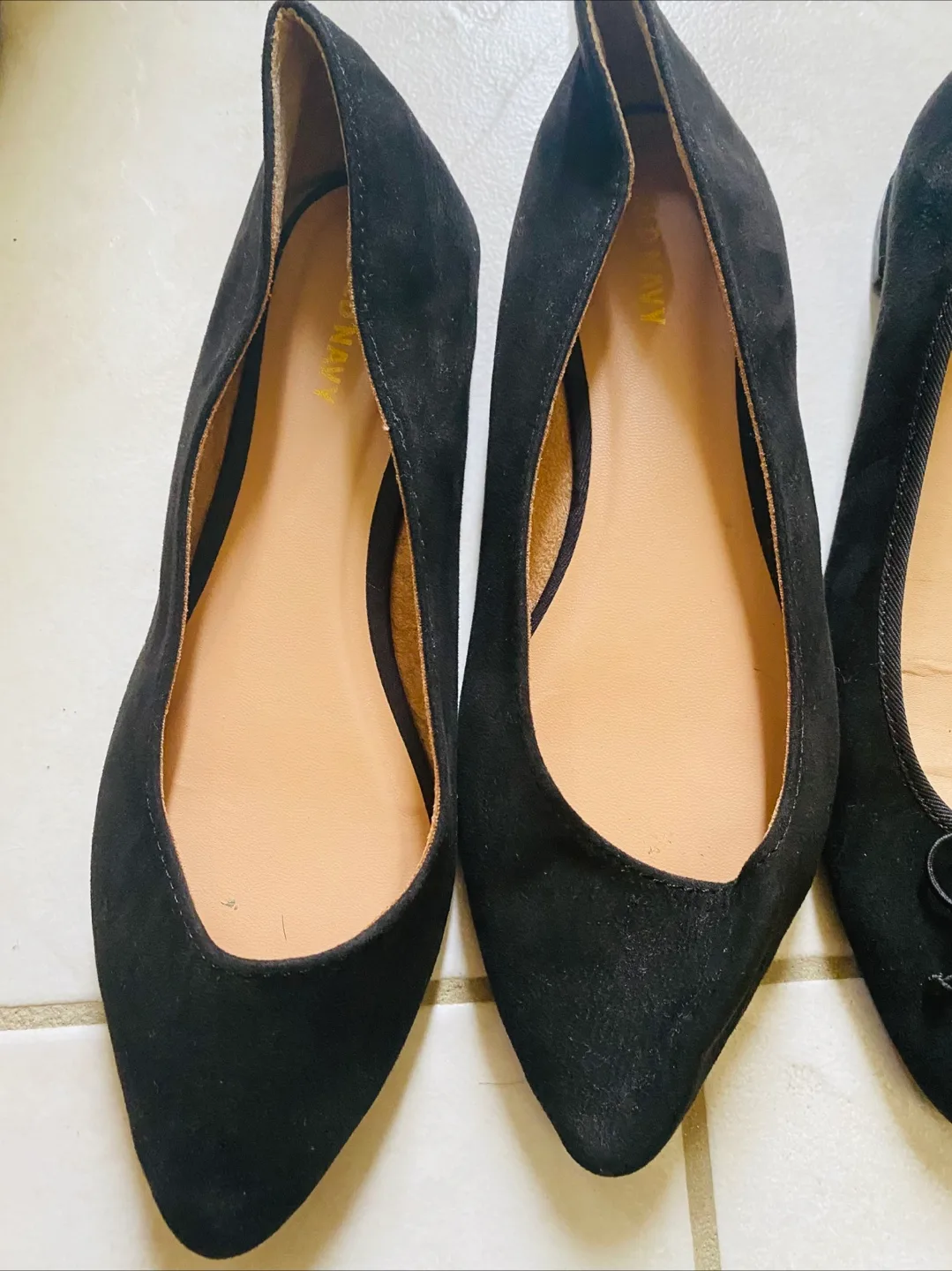 Old Navy Black Ballet Flats, Size 7 thumbnail