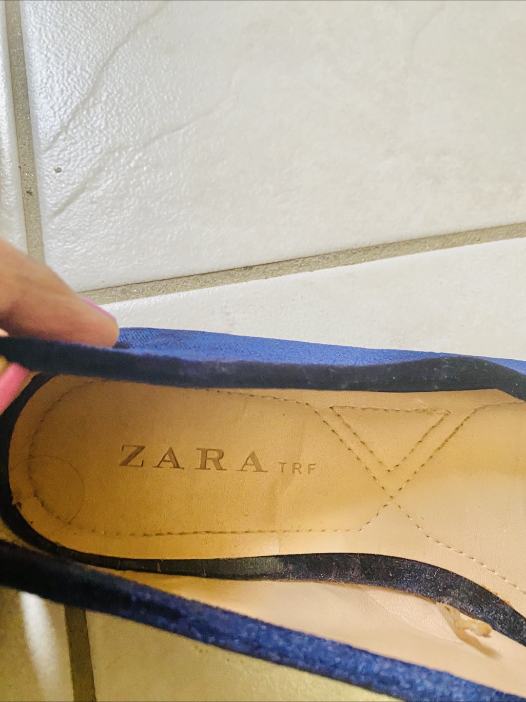 Zara TRF Velvet Loafers, Size 37 - photo 3