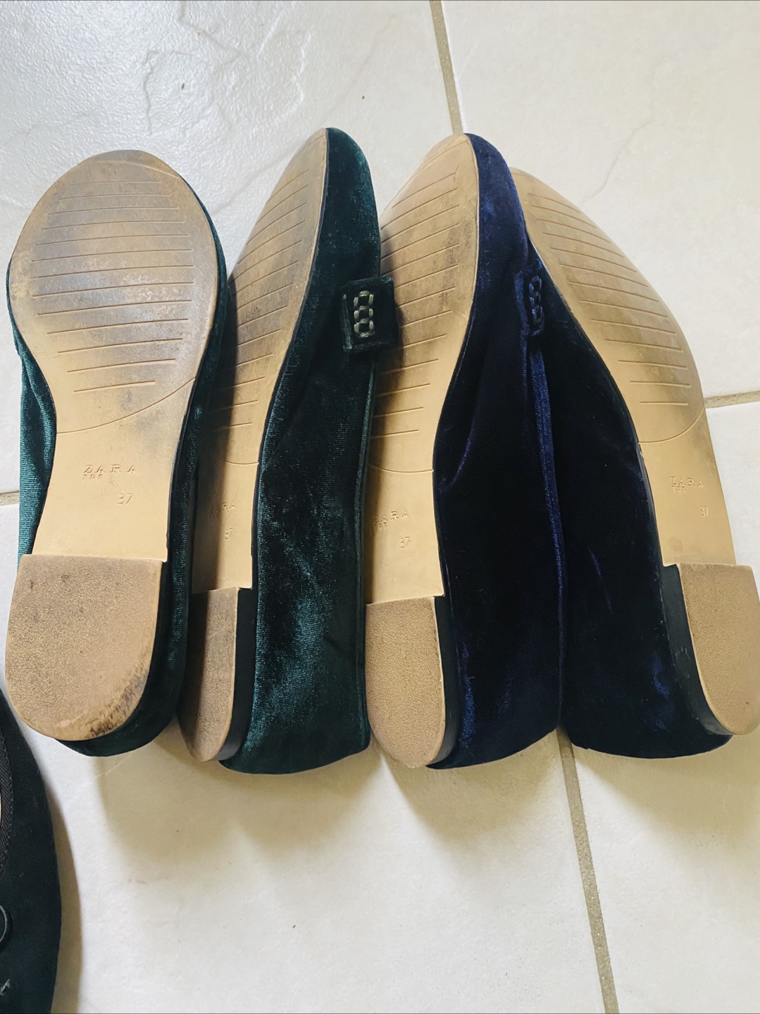 Zara TRF Velvet Loafers, Size 37 - photo 5