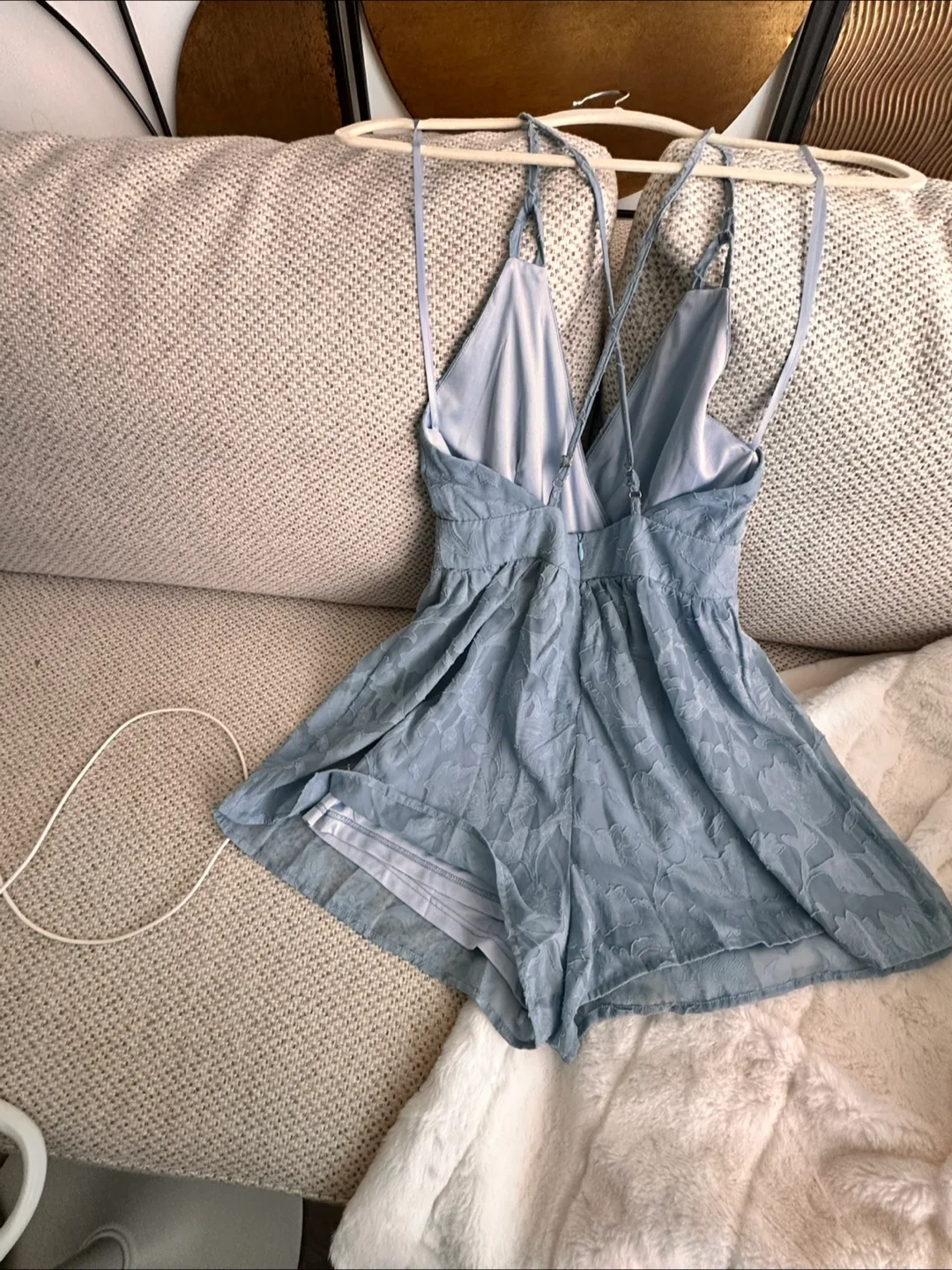 Fashion Nova Romper - Size XS, Blue image indicator(2)