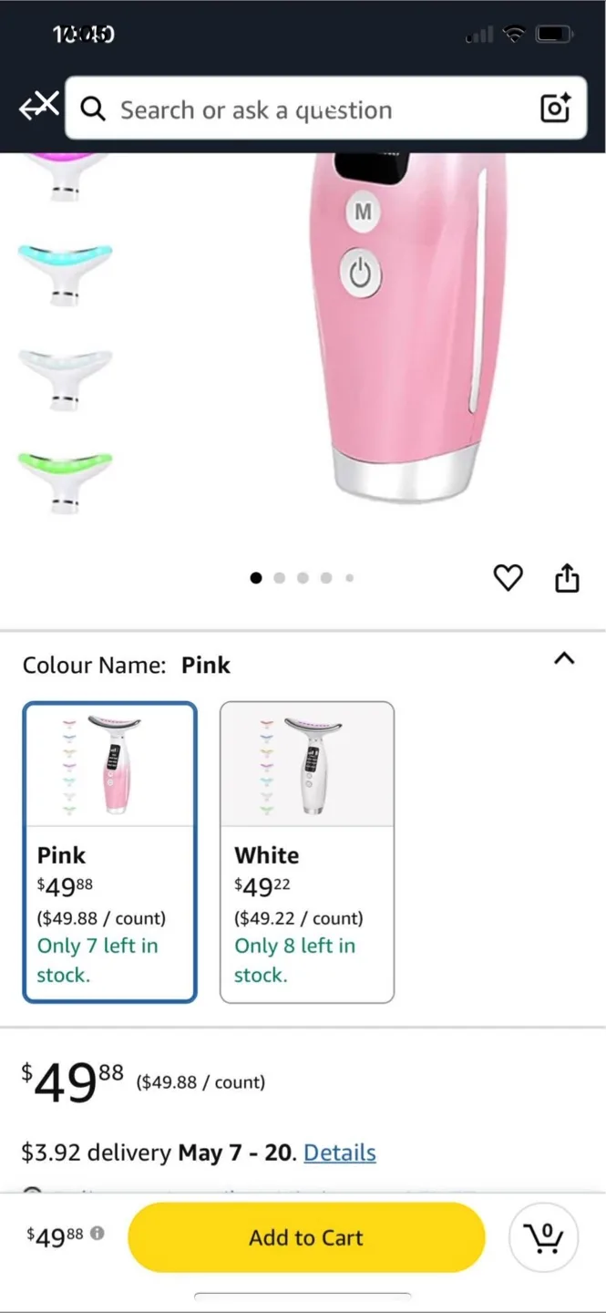 7 Color Light Therapy Face and Neck Device thumbnail