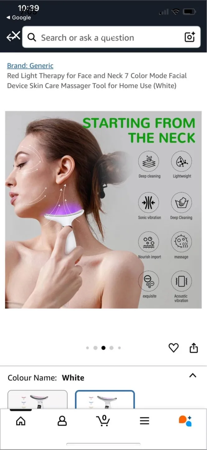 7 Color Light Therapy Face and Neck Device image indicator(4)