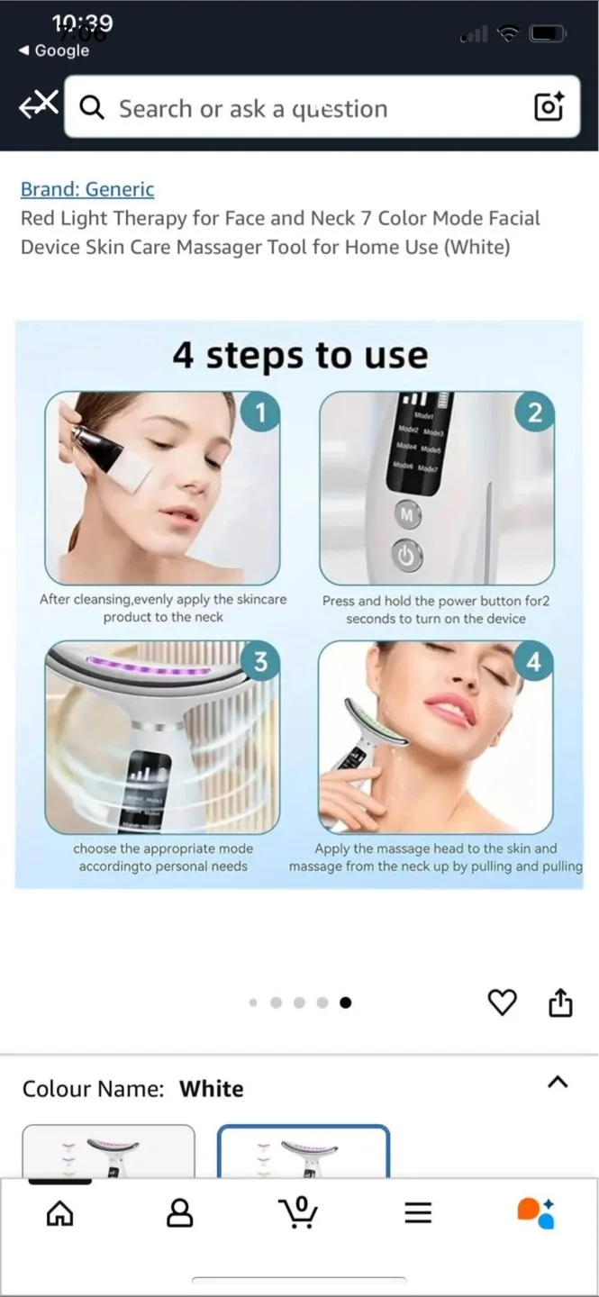 7 Color Light Therapy Face and Neck Device image indicator(5)