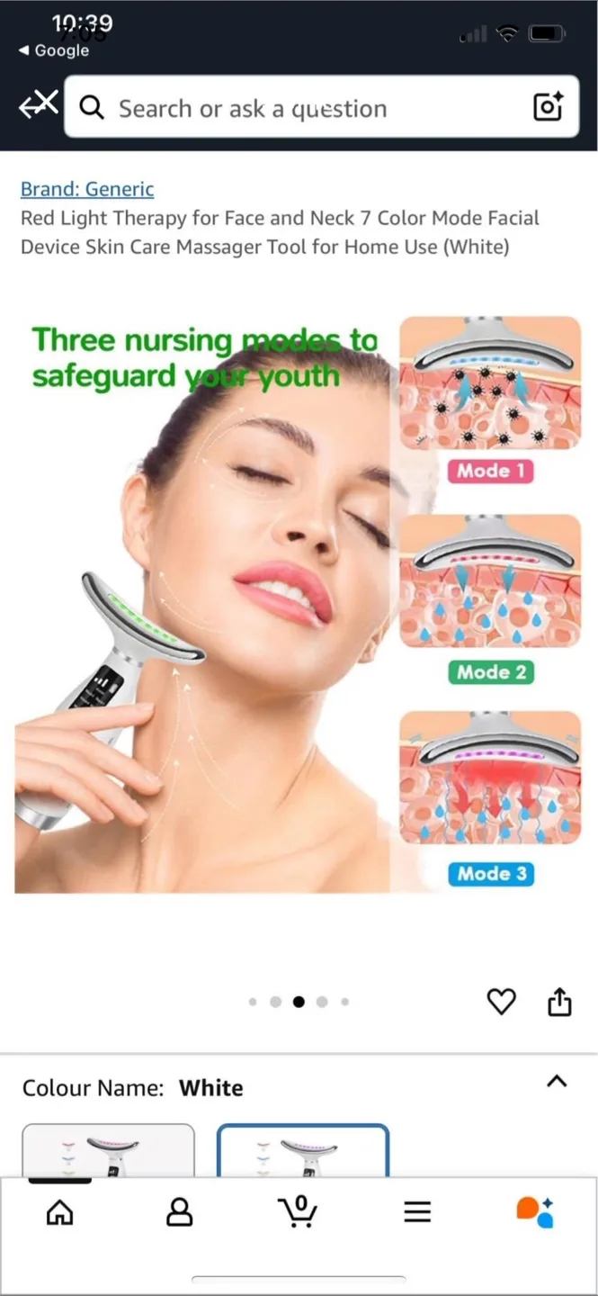 7 Color Light Therapy Face and Neck Device image indicator(3)