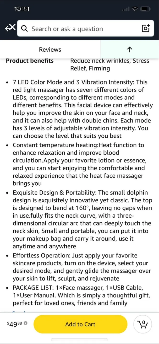 7 Color Light Therapy Face and Neck Device image indicator(7)